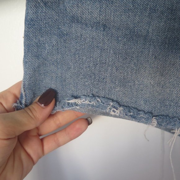 Zara Blue Denim Mini Short Jeans - Picture 8 of 16